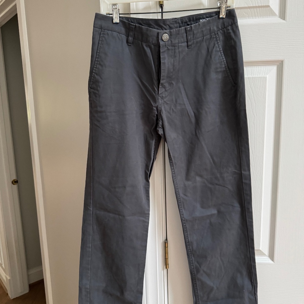 Mens Bonobos Gray chino